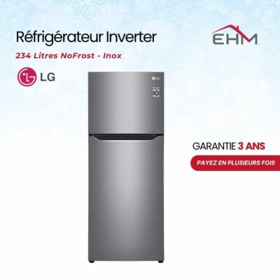Réfrigérateur Inverter LG GL-C252SLBB 234 Litres NoFrost - Inox