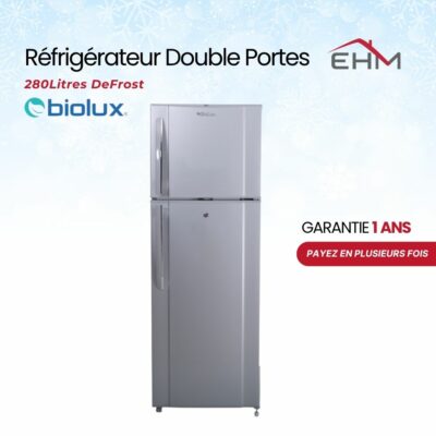 Réfrigérateur BioLux DeFrost 280 Litres DP28S - Silver