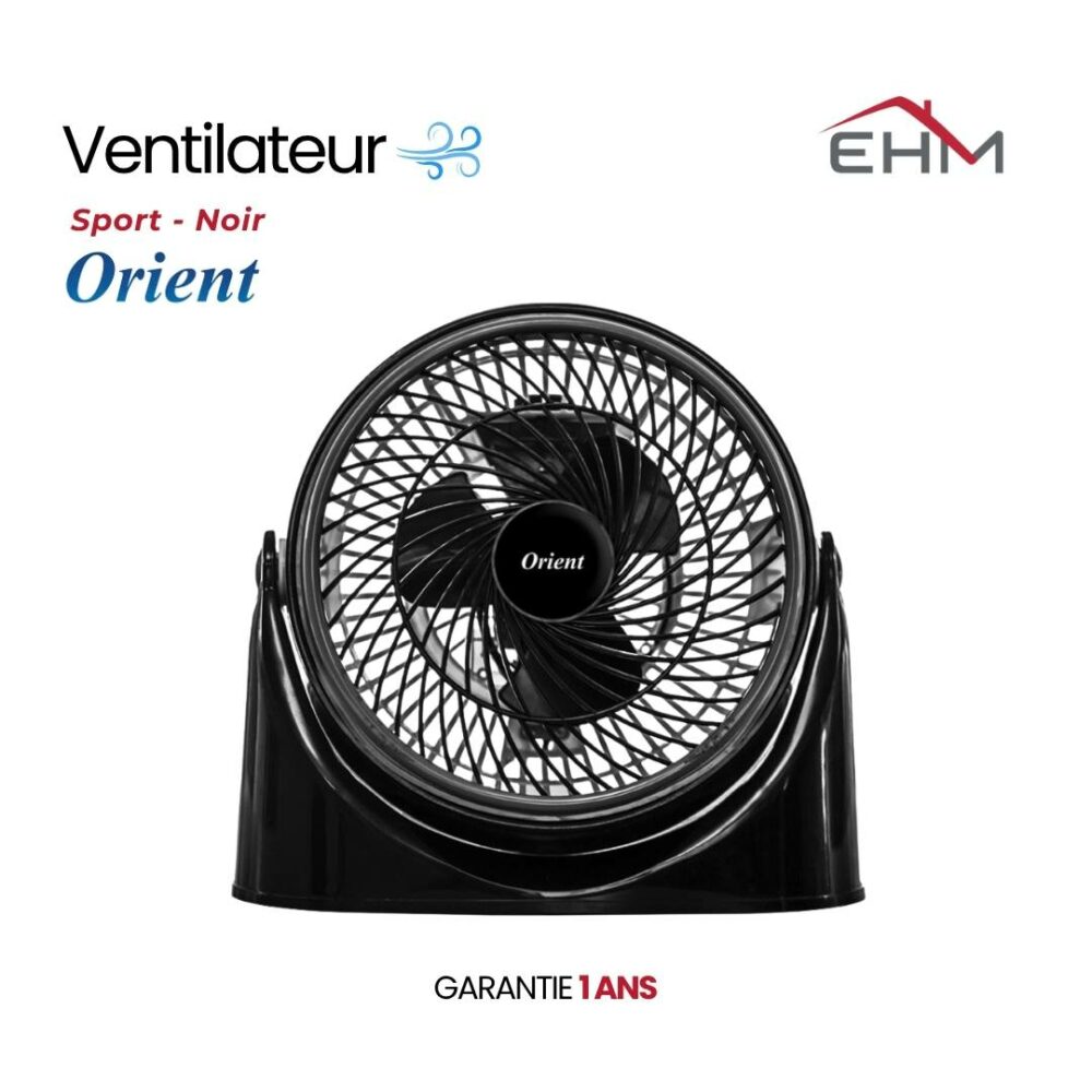 Ventilateur Orient Sport / Noir