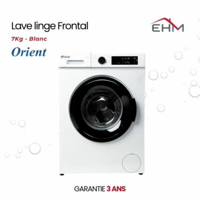 Lave Linge Frontal ORIENT OW-F7V01B 7Kg - Blanc