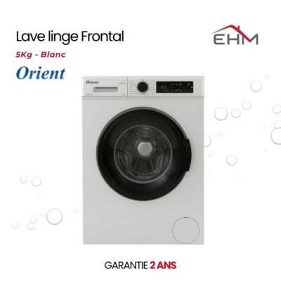Lave Linge Frontal ORIENT OW-F5V01W 5Kg - Blanc