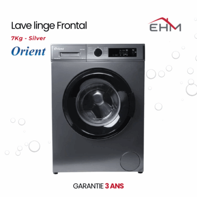 Lave Linge Frontal ORIENT OW-F7V01S 7Kg - Silver