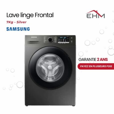 Lave Linge Frontal SAMSUNG WW70TA046AX1MF 7Kg - Silver