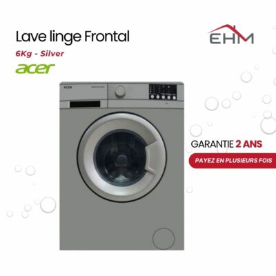 Lave Linge Frontal ACER 1044SE 6Kg - Silver