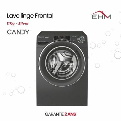 Lave Linge Frontal CANDY Rapido RO1411DMCRT 11 Kg - Silver